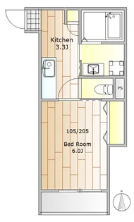 美光ハイツ【2階】の間取り