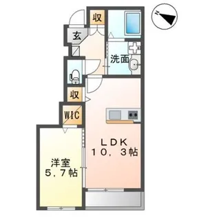 メゾン・ド・セビアン【1階】の間取り