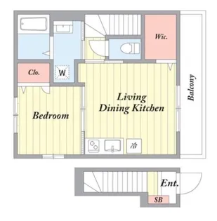 東京都板橋区高島平1【アパート】の間取り