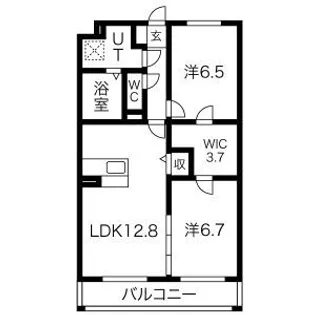 グランシャルム【4階】の間取り