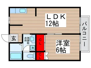 ベルグランタナカ【2階】の間取り