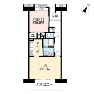 URコンフォールさがみ南【2階】の間取り