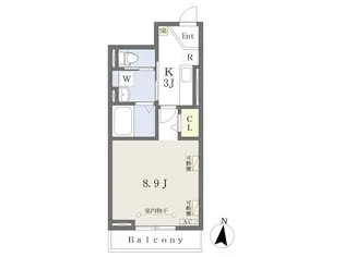 i・Court A【1階】の間取り