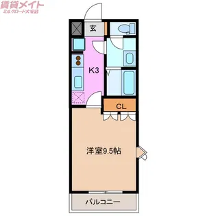 CHATEAU LA FORET【2階】の間取り