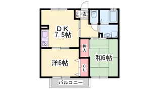 ハイツ平成【1階】の間取り