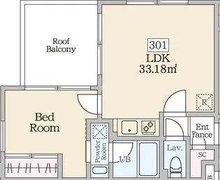東京都渋谷区本町4【マンション】の間取り