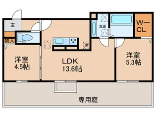 福岡県北九州市小倉南区守恒4【アパート】の間取り
