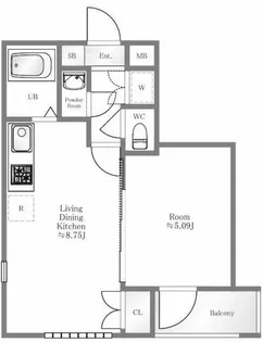 パレ・ホームズ新橋【3階】の間取り