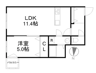 フェリジータ宮ヶ丘【3階】の間取り