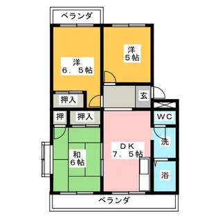平松マンション【4階】の間取り
