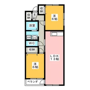 Fiore ciliegio【2階】の間取り