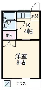 宮の橋ハイツ【1階】の間取り