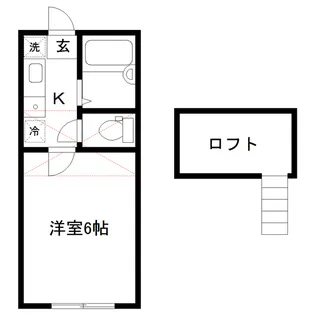 ロフティ千代田町A棟【2階】の間取り