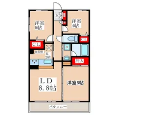 ハイホーム青梅【2階】の間取り