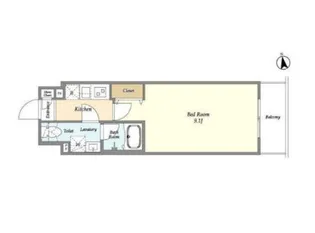 アルファコート東あずま【3階】の間取り