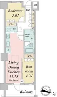 ドゥーエ早稲田【6階】の間取り