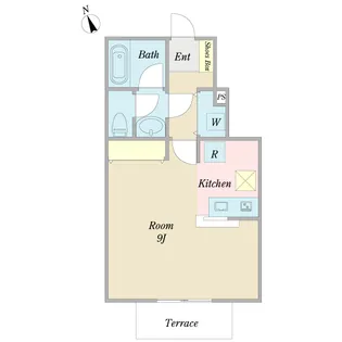 メープルエステート【1階】の間取り
