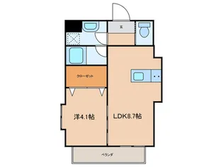 フィオーレ武【1階】の間取り