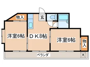 グリ-ンハイツ黒川【3階】の間取り