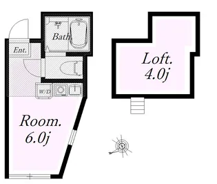 ユナイト大口トリチェリ【2階】の間取り