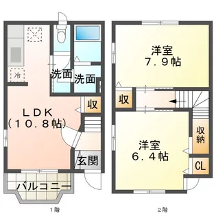 花メゾン Aの間取り