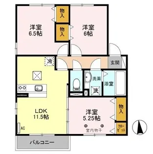 リビングタウン犬塚 A【1階】の間取り