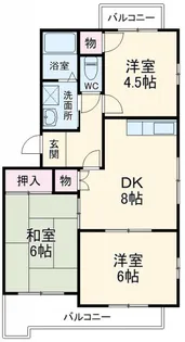 ピアコート桜林【4階】の間取り