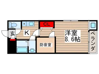 SKビル拾伍番館【2階】の間取り