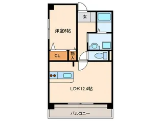 瑠璃光ビル【5階】の間取り