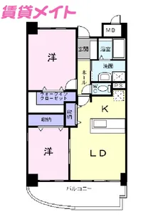 シャルマン ヴェガ【1階】の間取り