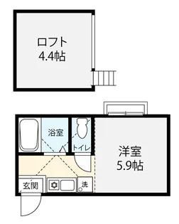 G・Aヒルズ武蔵小杉【1階】の間取り