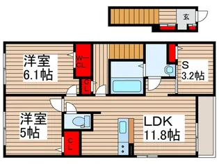 仮)GROVE STAGE B棟【2階】の間取り