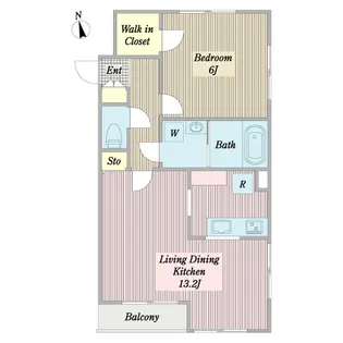 プラム コート【2階】の間取り