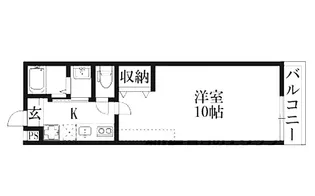 アークリード石山【1階】の間取り