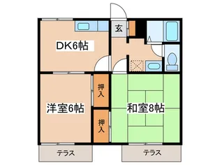 南鴨宮サニ-ハイツ【1階】の間取り