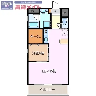 スクエア西丸之内【5階】の間取り