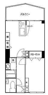 マンションニュー恵比寿【4階】の間取り