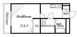 セカンドベル桜木北【2階】の間取り