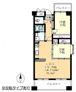 ソフィア天神山【2階】の間取り