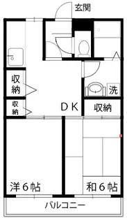 グランデージ武蔵野台【3階】の間取り