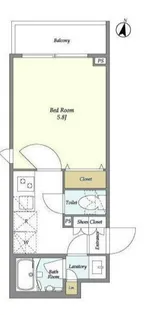 ウェルスクエア初台【2階】の間取り
