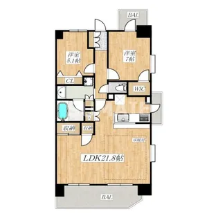 サニーコート大宮盆栽町第2【8階】の間取り