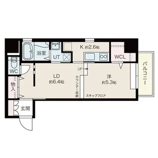 BIBOタワー札幌中央【5階】の間取り