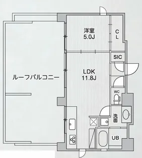 シーズンフラッツ浅草橋【12階】の間取り