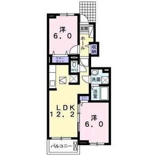 ウッドリバー【1階】の間取り