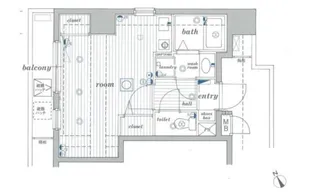 ミリオンステージ西早稲田壱番館【2階】の間取り