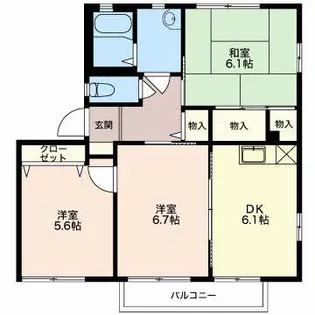 シャトー庄【2階】の間取り