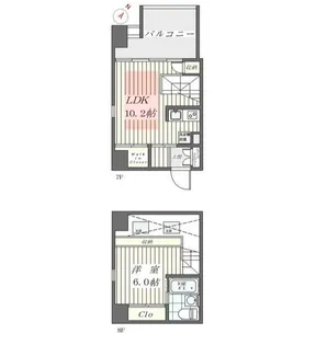 アーバンエスケイプ【7階】の間取り