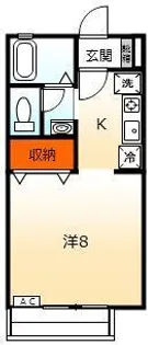 メゾンかがやき【2階】の間取り