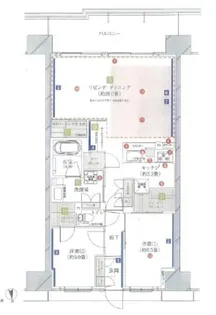 オーベルグランディオ八王子エアーズ【14階】の間取り